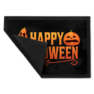 Happy Halloween Fußmatte mit lustigen Kürbissen