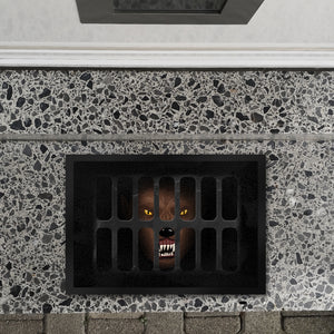 Schachtdeckel Horror Halloween Fußmatte mit Werwolfmotiv