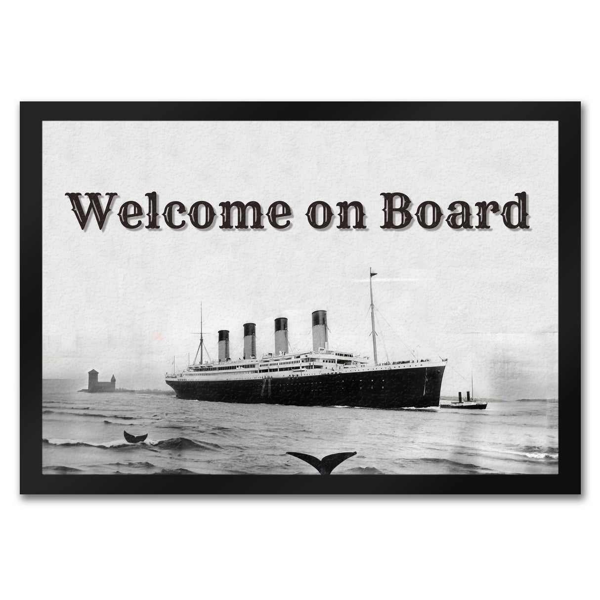 Welcome on Board Fußmatte in 35x50 cm mit Titanic-Motiv