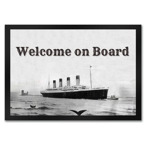Welcome on Board Fußmatte in 35x50 cm mit Titanic-Motiv
