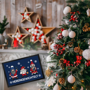 Hereingewichtelt Weihnachtswichtel Fußmatte