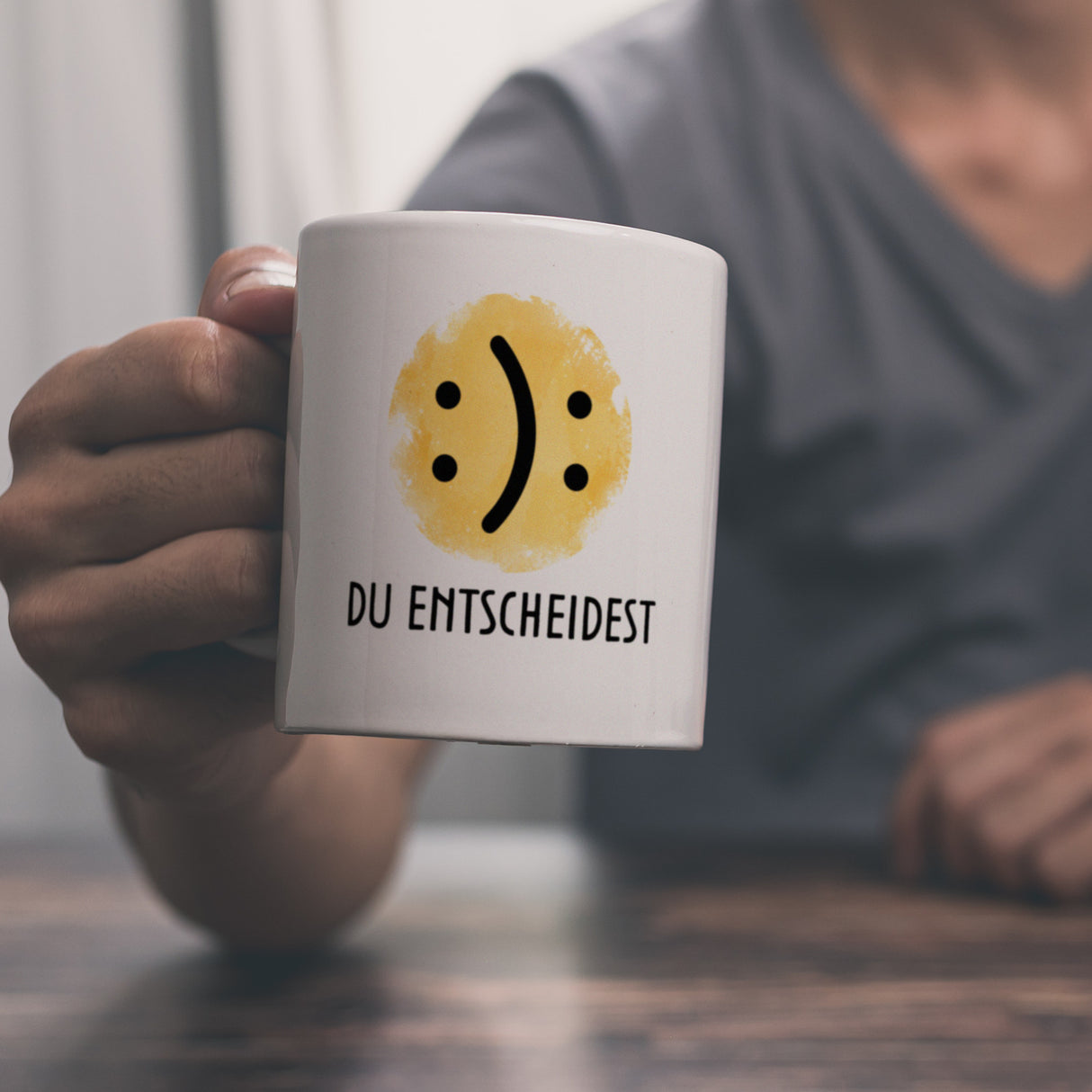 Gute Laune schlechte Laune Kaffeebecher