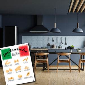 Italienische Pasta Metallschild
