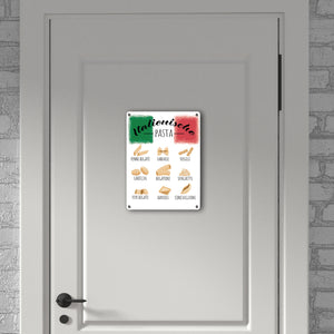 Italienische Pasta Metallschild