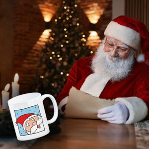 Rentier & Weihnachtsmann Kaffeebecher