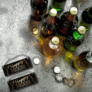 Happy Hour Wendeschild mit Kordel