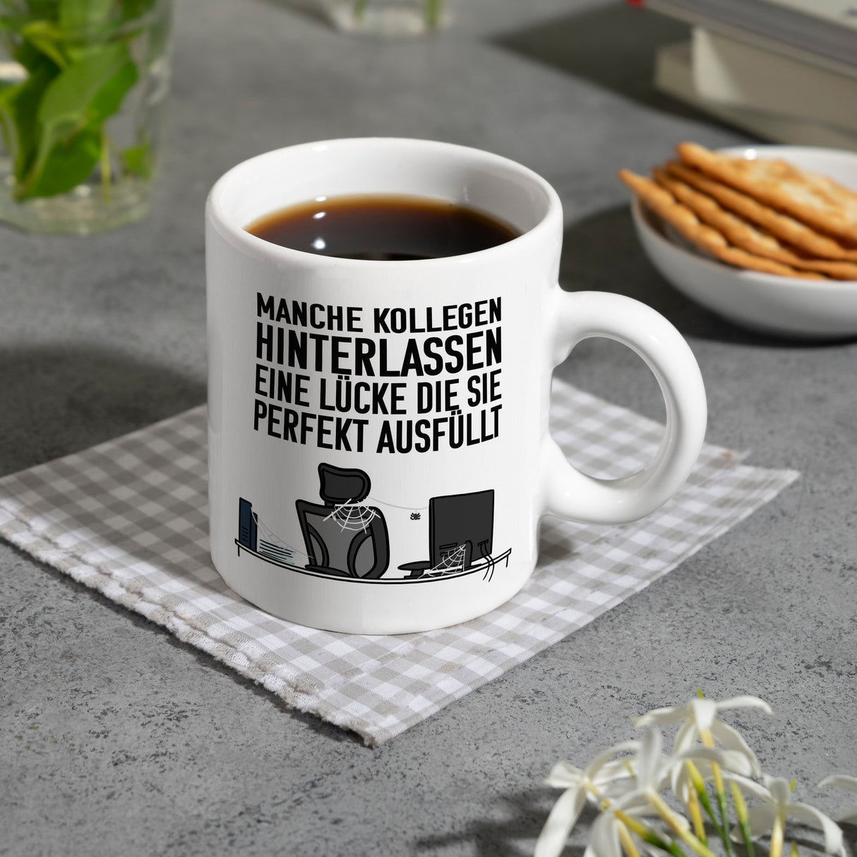 Manche Kollegen hinterlassen eine Lücke… Kaffeebecher