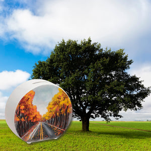 Allee im Herbst Spardose in Wasserfarbenoptik