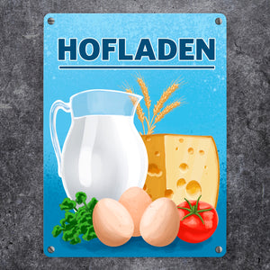 Hofladen Metallschild für den Bauernladen