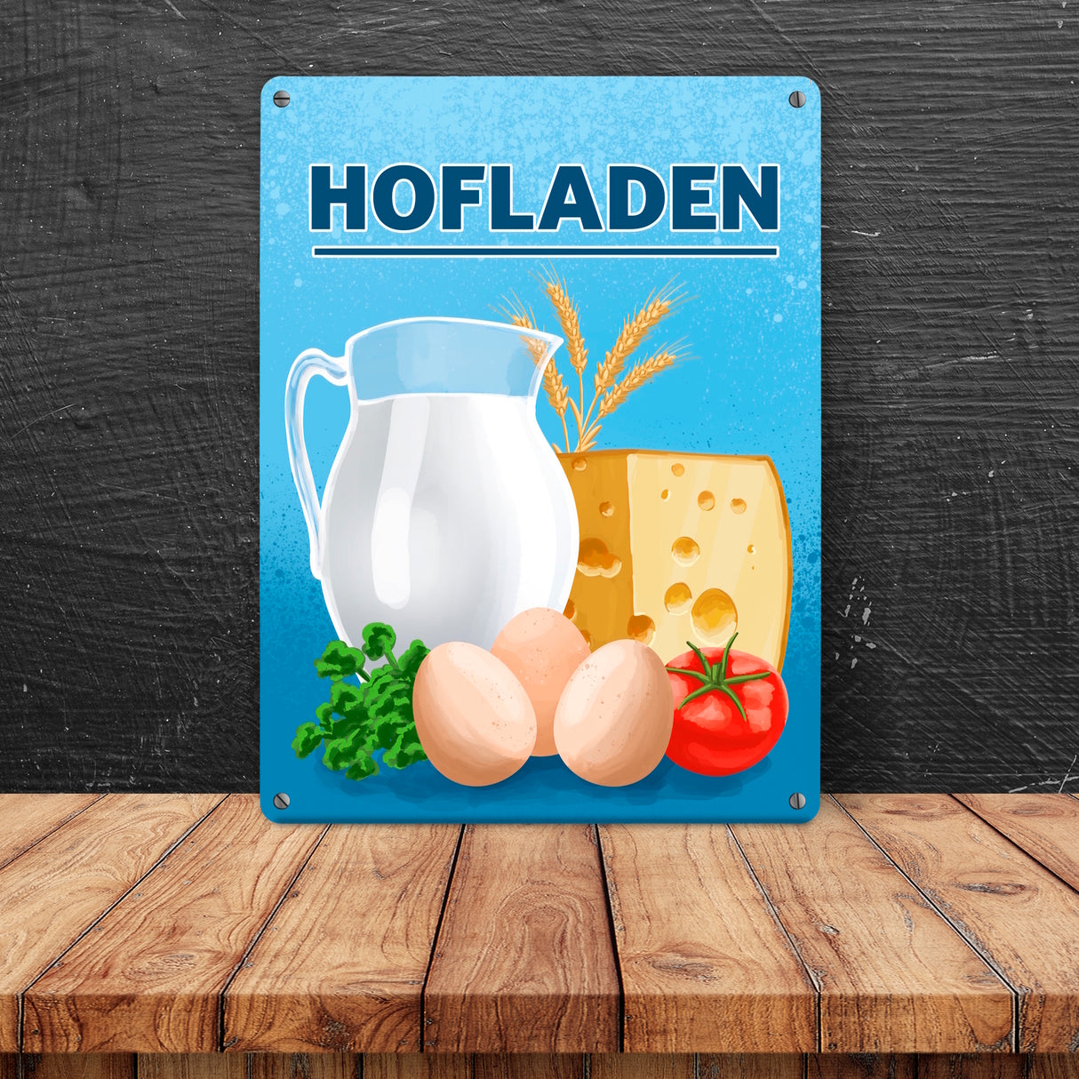 Hofladen Metallschild für den Bauernladen