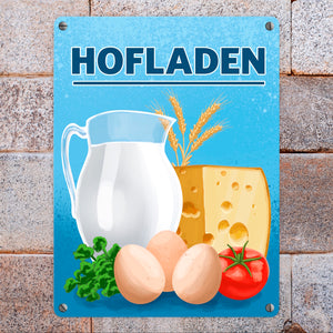 Hofladen Metallschild für den Bauernladen