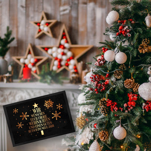Frohe Weihnachten & einen guten Rutsch Christbaum Fußmatte