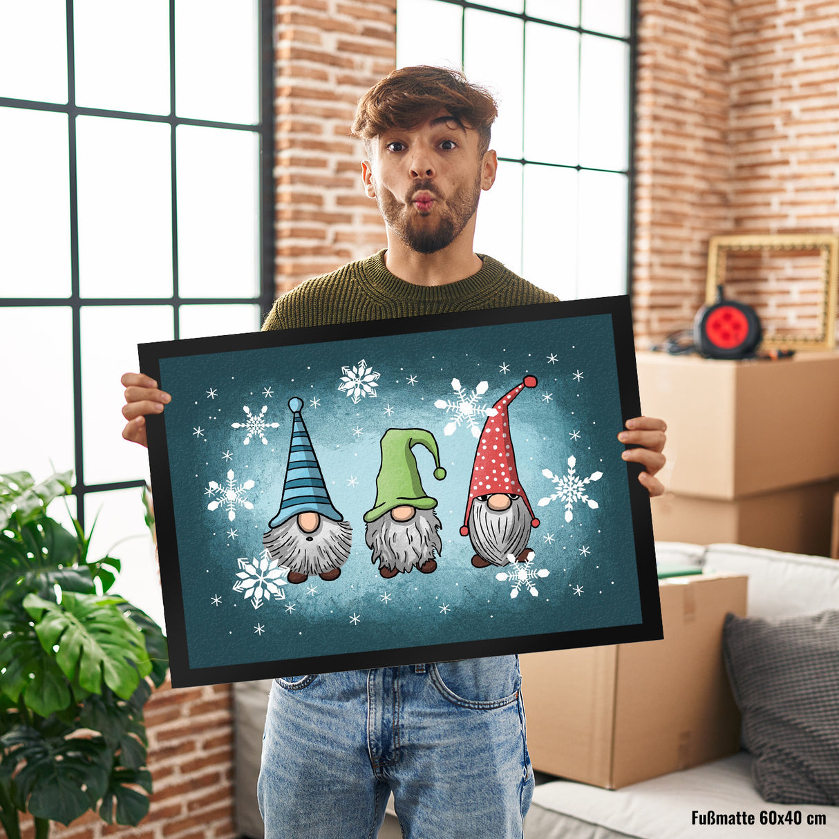 Weihnachts-Wichtel Fußmatte