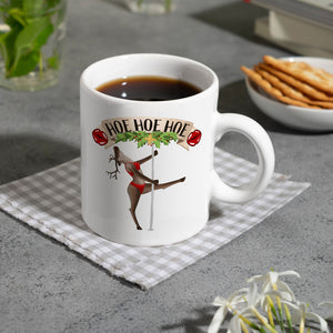 Hoe Hoe Hoe sexy Tänzerin Kaffeebecher zu Weihnachten