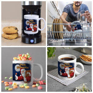 Frohe Weihnachten mit Weihnachtsmann Kaffeebecher