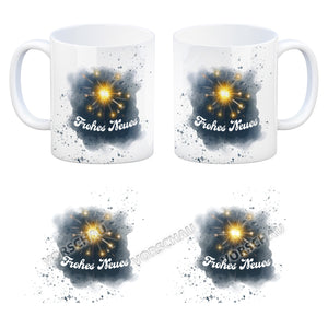 Feuerwerk Frohes Neues Silvester Kaffeebecher
