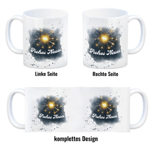 Feuerwerk Frohes Neues Silvester Kaffeebecher