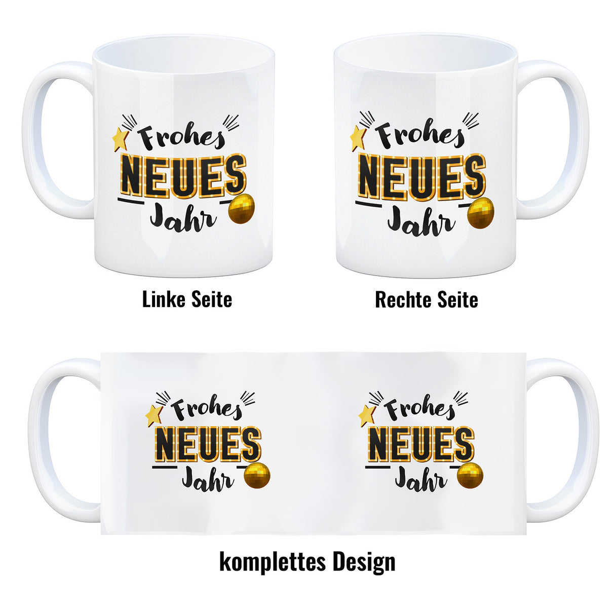 Frohes neues Jahr Kaffeebecher