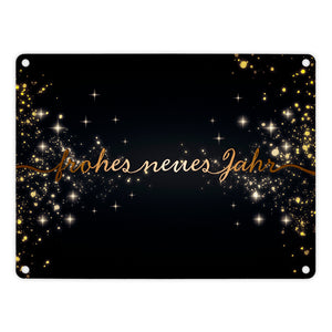 Frohes neues Jahr Metallschild