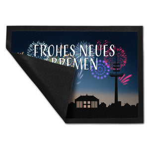 Frohes Neues Bremen Fußmatte in 35x50 cm