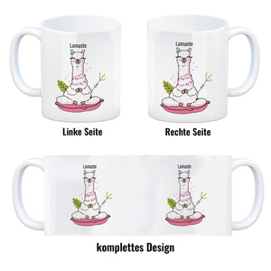 Lamaste Lama-Kaffeebecher mit Alpaka-Motiv