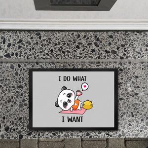 I do what I want Panda Fußmatte in 35x50 cm