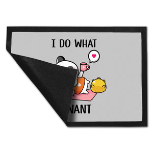 I do what I want Panda Fußmatte in 35x50 cm