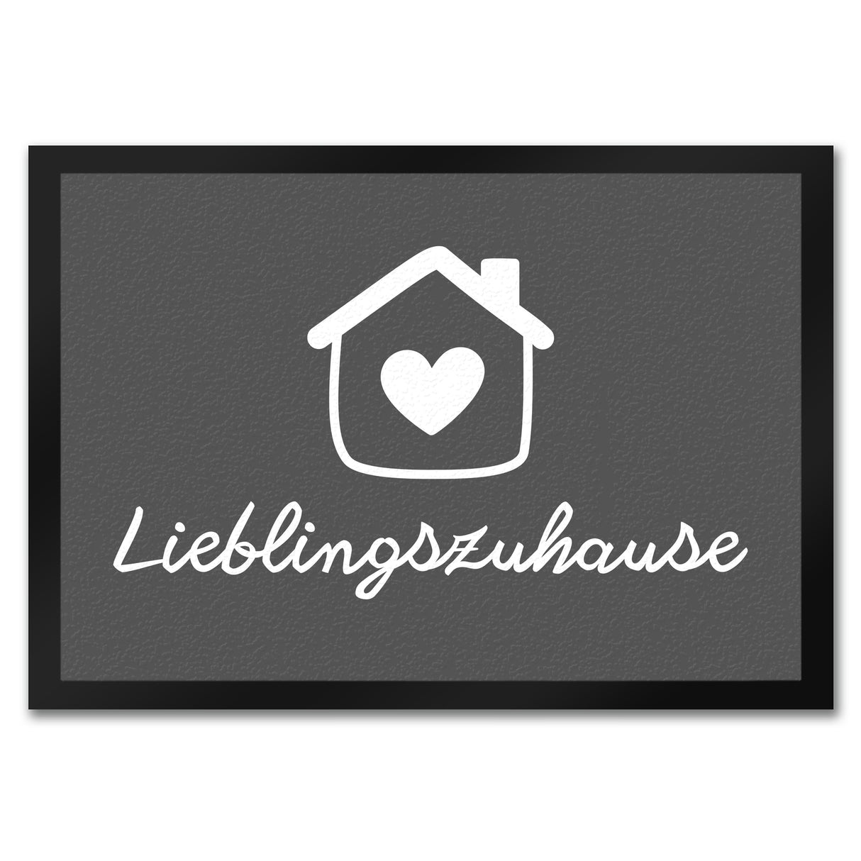 Lieblingszuhause Fußmatte in 35x50 cm mit Haus und Herz