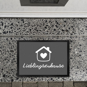 Lieblingszuhause Fußmatte in 35x50 cm mit Haus und Herz