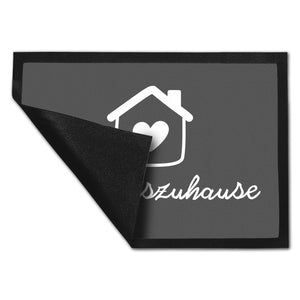 Lieblingszuhause Fußmatte in 35x50 cm mit Haus und Herz