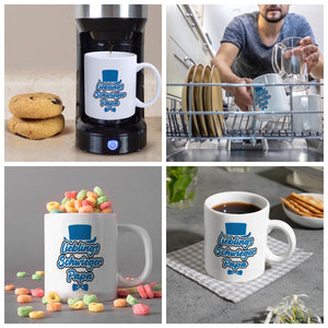 Lieblingsschwiegerpapa Kaffeebecher - Mit Zylinder und Fliege als Geburtstagsgeschenk