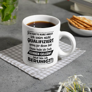 Unqualifizierte Kollegen Kaffeebecher
