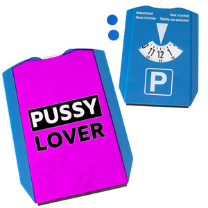 Pussy Lover Parkscheibe mit 2 Einkaufswagenchips