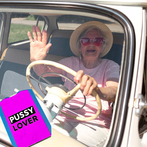 Pussy Lover Parkscheibe mit 2 Einkaufswagenchips
