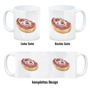 Mettbrötchen Kaffeebecher