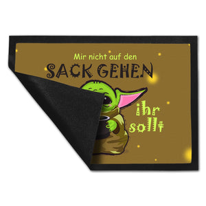 Science-Fiction Fußmatte in 35x50 cm mit Spruch nicht auf den Sack gehen ihr sollt