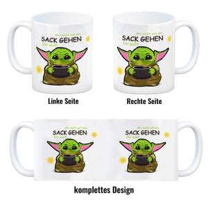 Science-Fiction Kaffeebecher mit Spruch nicht auf den Sack gehen ihr sollt