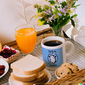 Ziegen Kaffeebecher mit Spruch Zicken DADDY