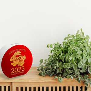 Happy Year of the Rabbit 2023 Spardose mit Kaninchen