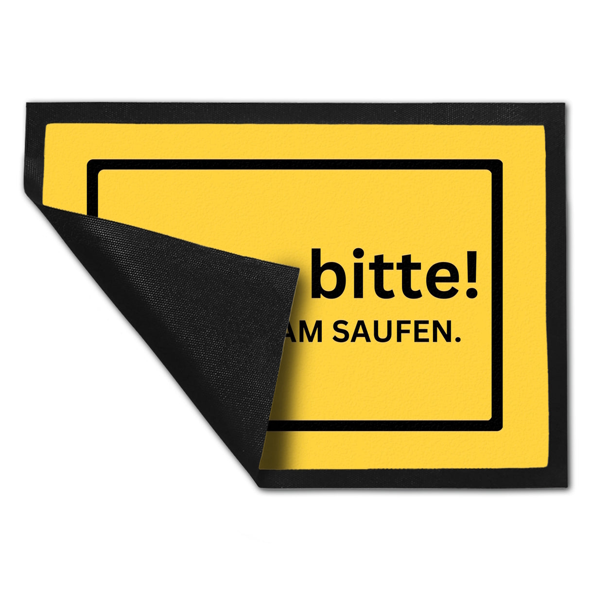Ruhe bitte Fußmatte in 35x50 cm mit Spruch Wir sind am Saufen