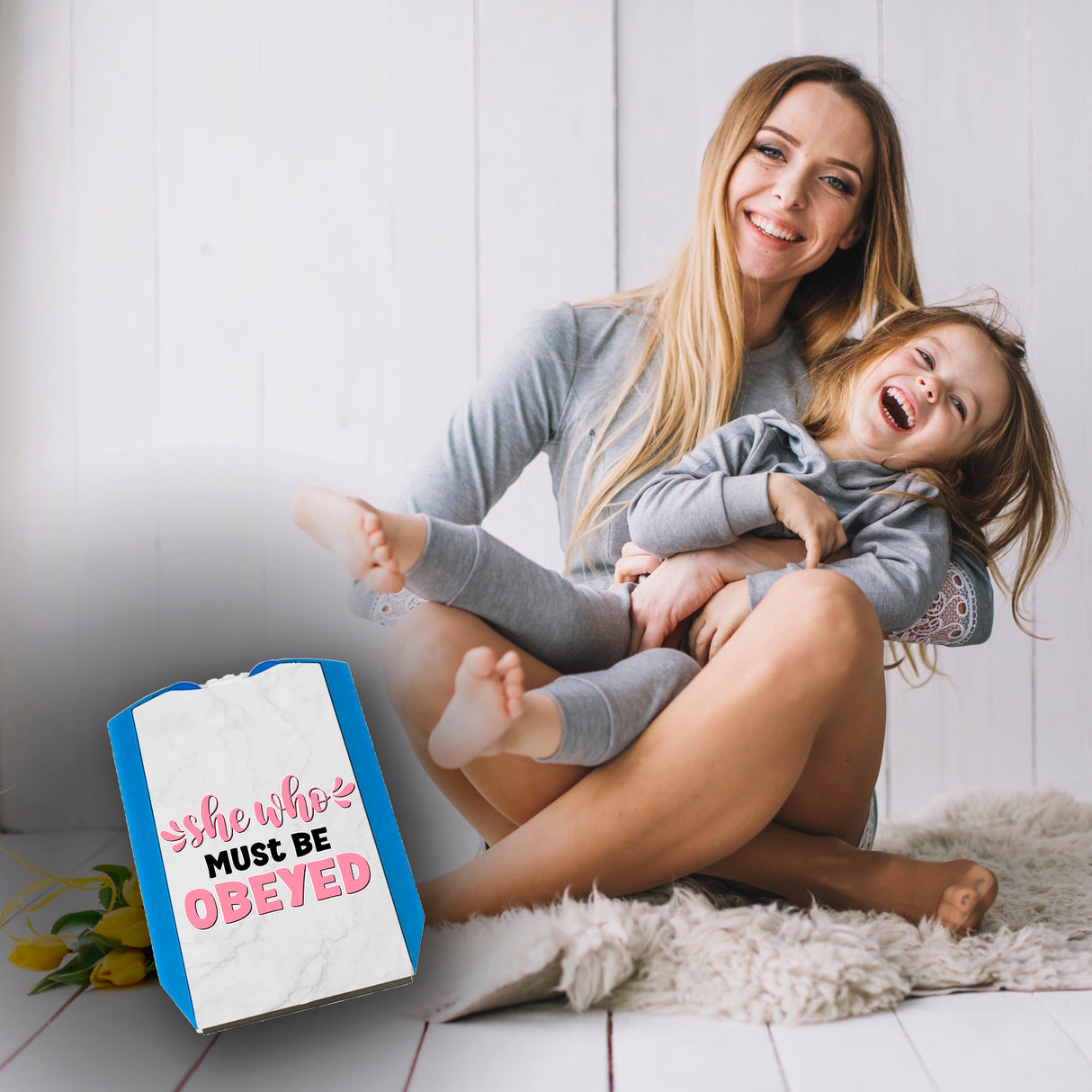 She who must be obeyed Parkscheibe mit Spruch und Einkaufswagenchips