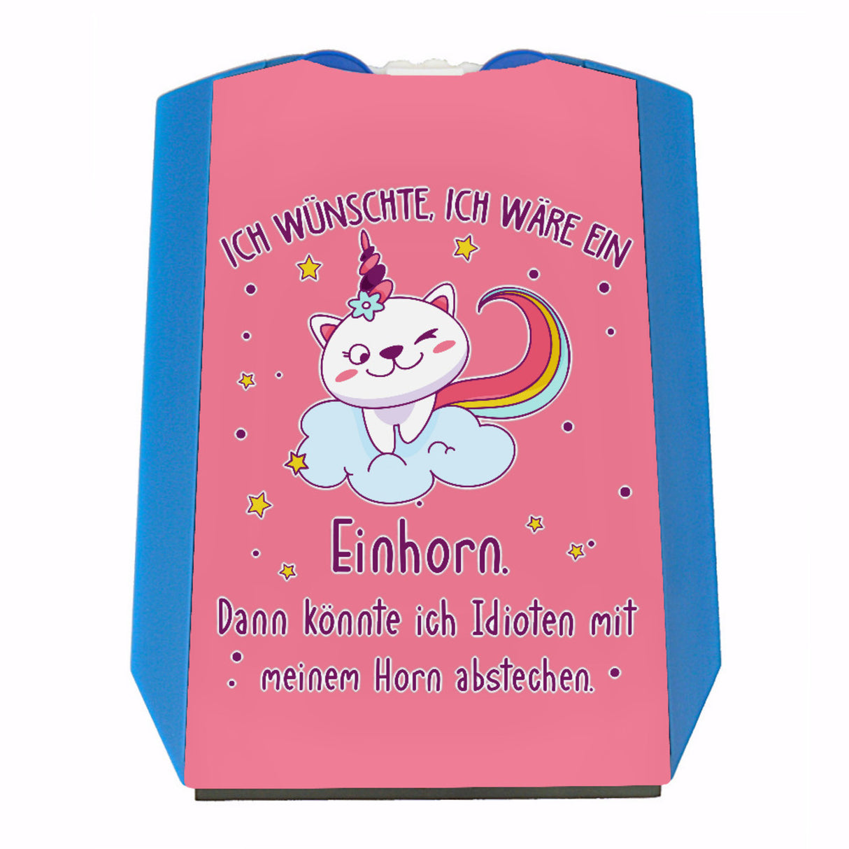 Katzen-Einhorn Parkscheibe Ich wünschte ich wäre ein Einhorn