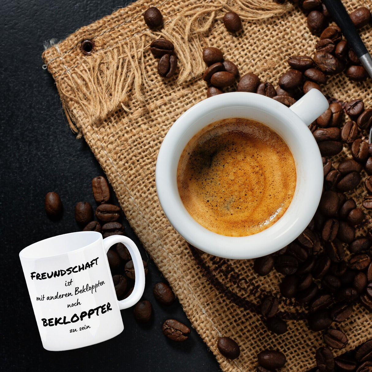 Freundschaft Kaffeebecher mit Spruch