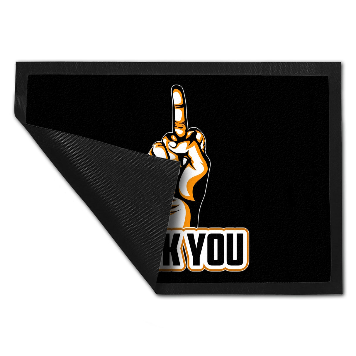 Fuck You Fußmatte in 35x50 cm mit Mittelfinger Motiv