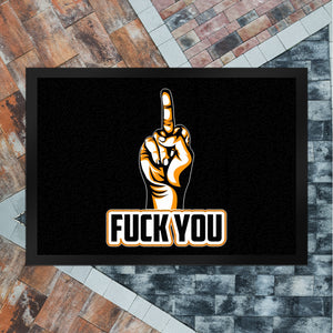 Fuck You Fußmatte in 35x50 cm mit Mittelfinger Motiv