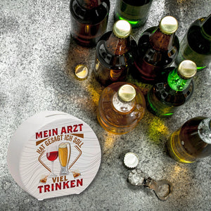 Alkohol Spardose mit Spruch Mein Arzt hat gesagt ich soll viel trinken
