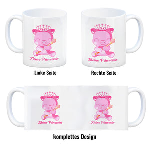 Kleine Prinzessin Kaffeebecher mit niedlichem Schweinchen