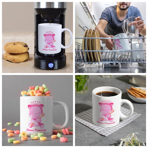 Kleine Prinzessin Kaffeebecher mit niedlichem Schweinchen