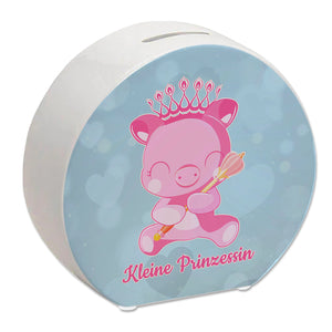 Kleine Prinzessin Spardose mit niedlichem Schweinchen