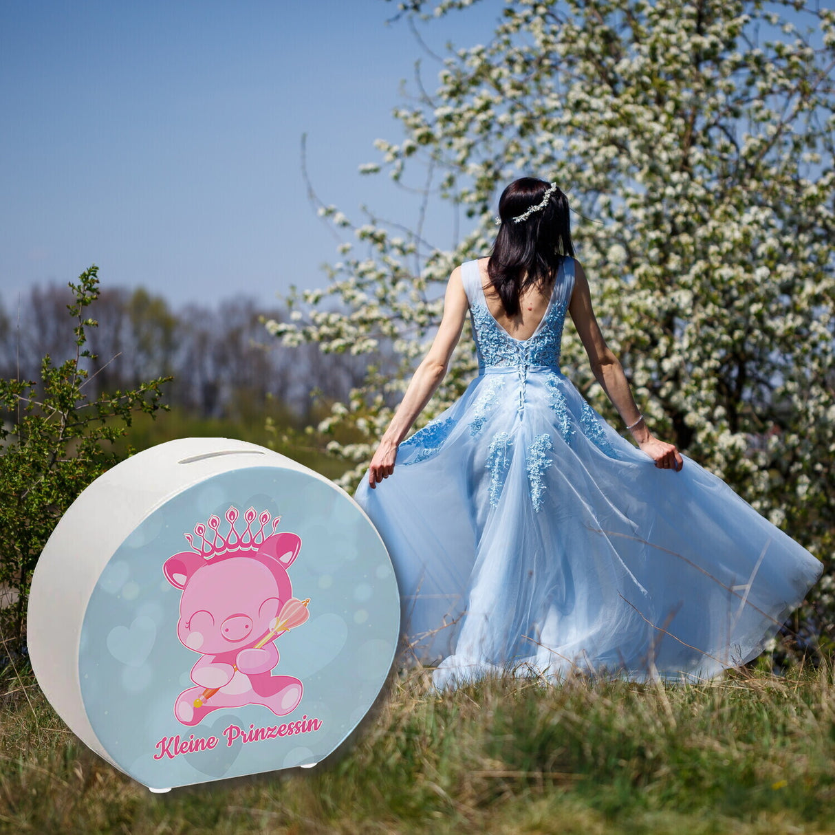 Kleine Prinzessin Spardose mit niedlichem Schweinchen